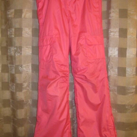 Old Navy Pink and Gray Fleece lined  snow Pants - Picture 5 of 6